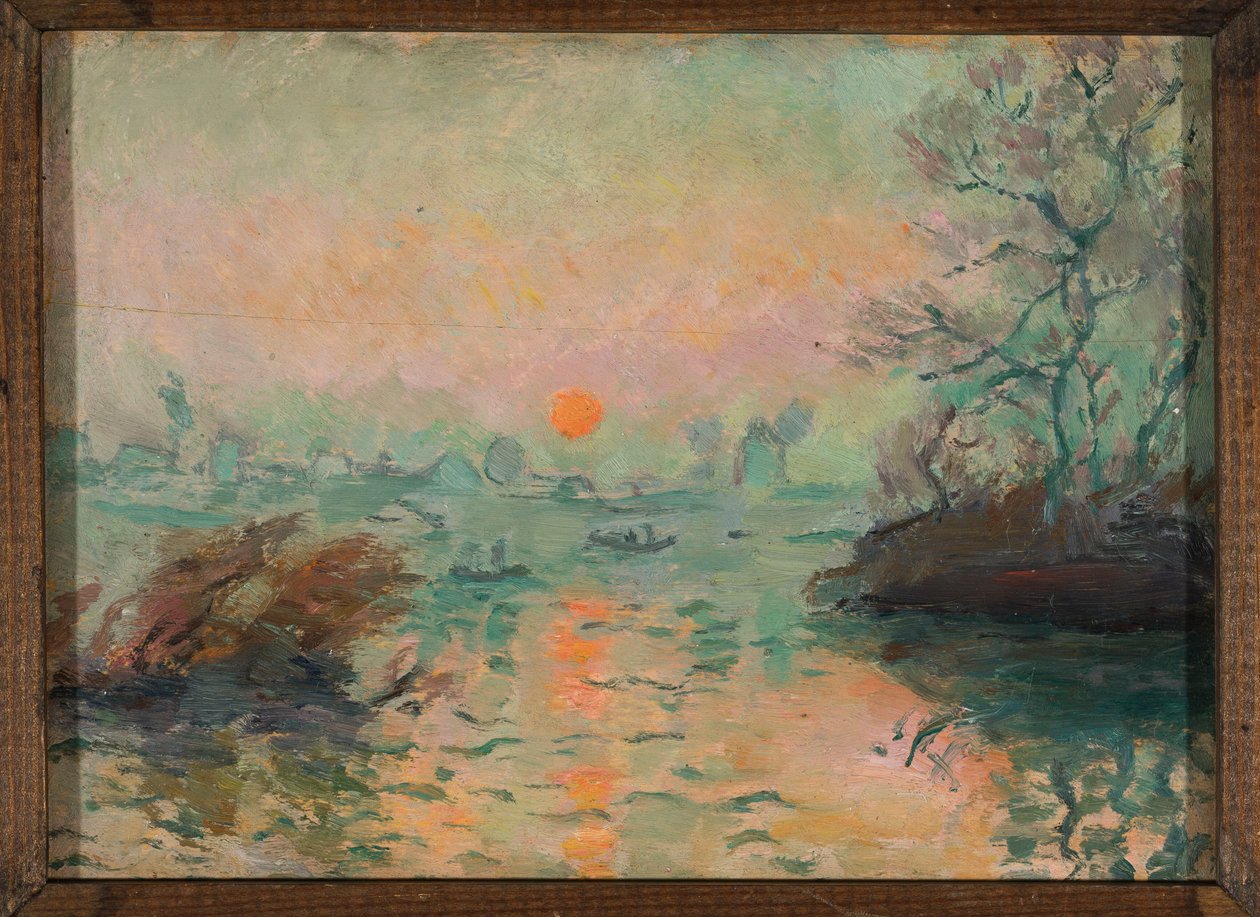Paysage au coucher du soleil - Tadeusz Makowski
