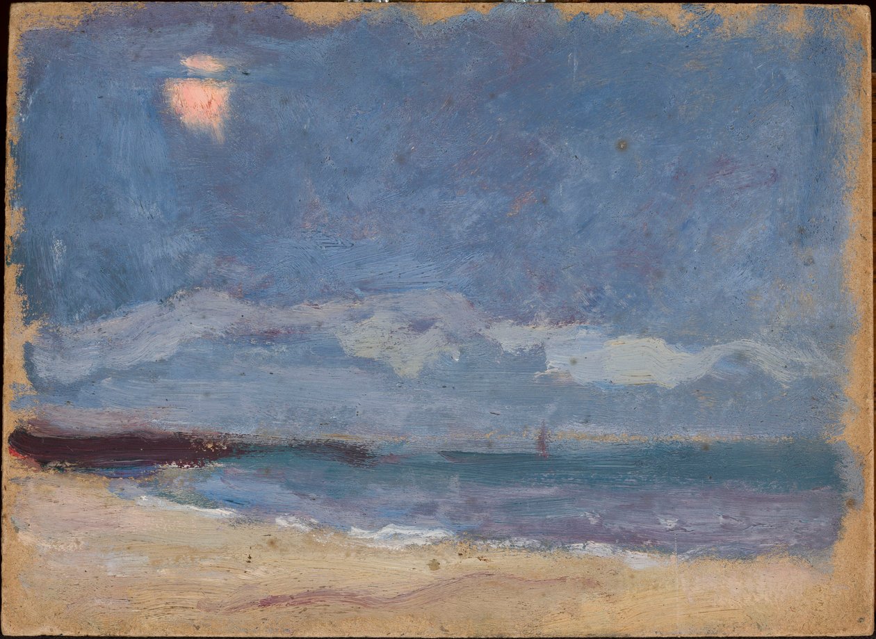 Paysage marin (soleil derrière un nuage) - Tadeusz Makowski