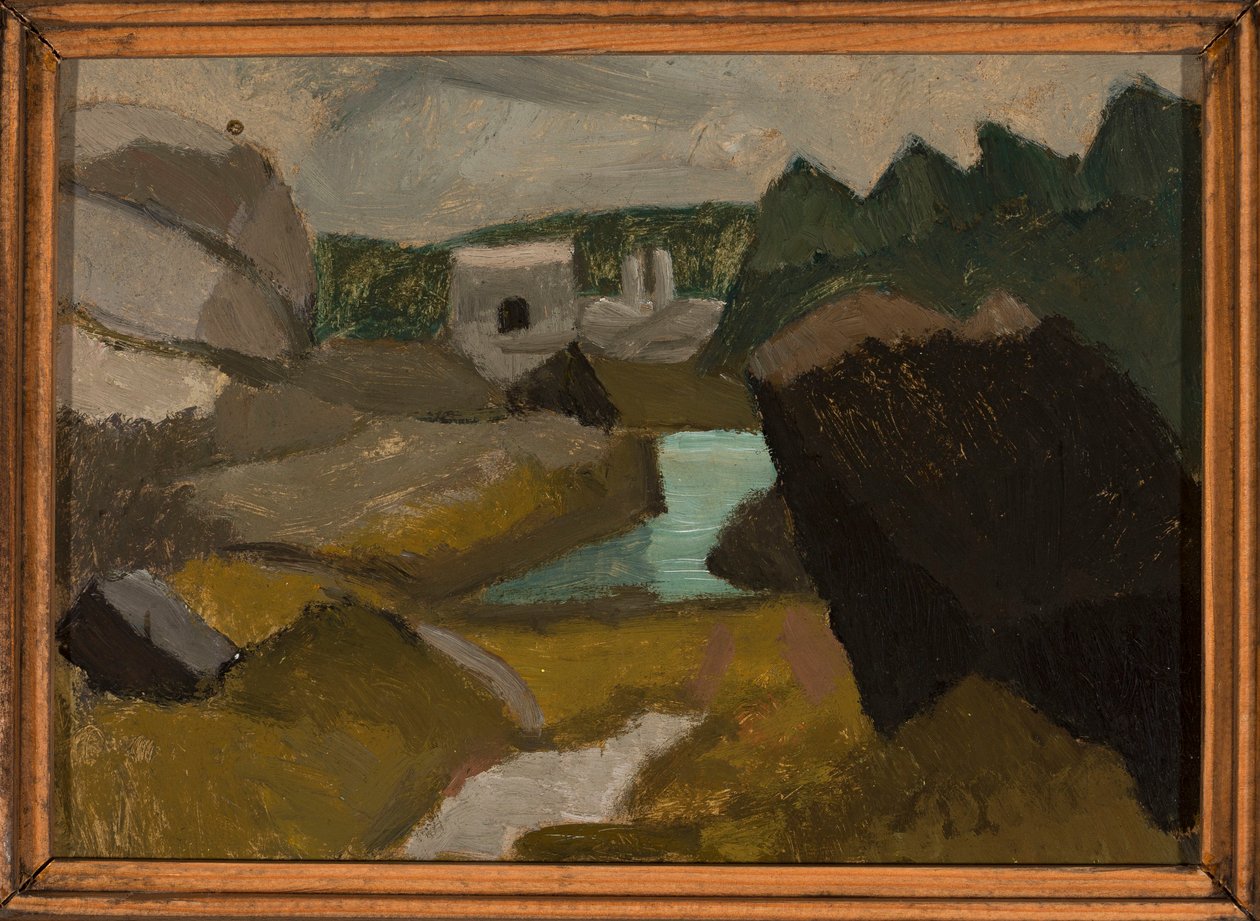 Paysage rocheux avec de l