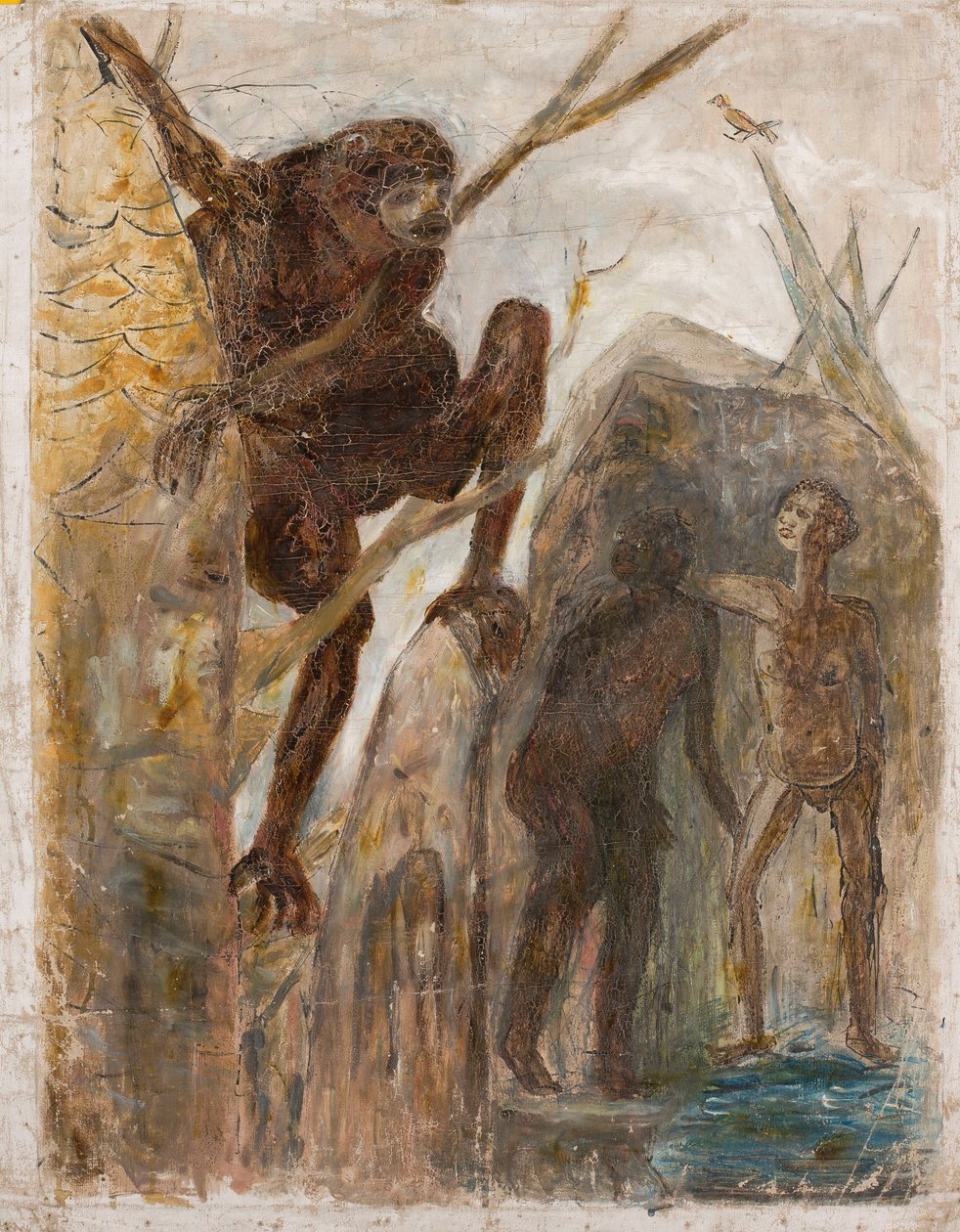 Paysage avec un singe - Tadeusz Makowski