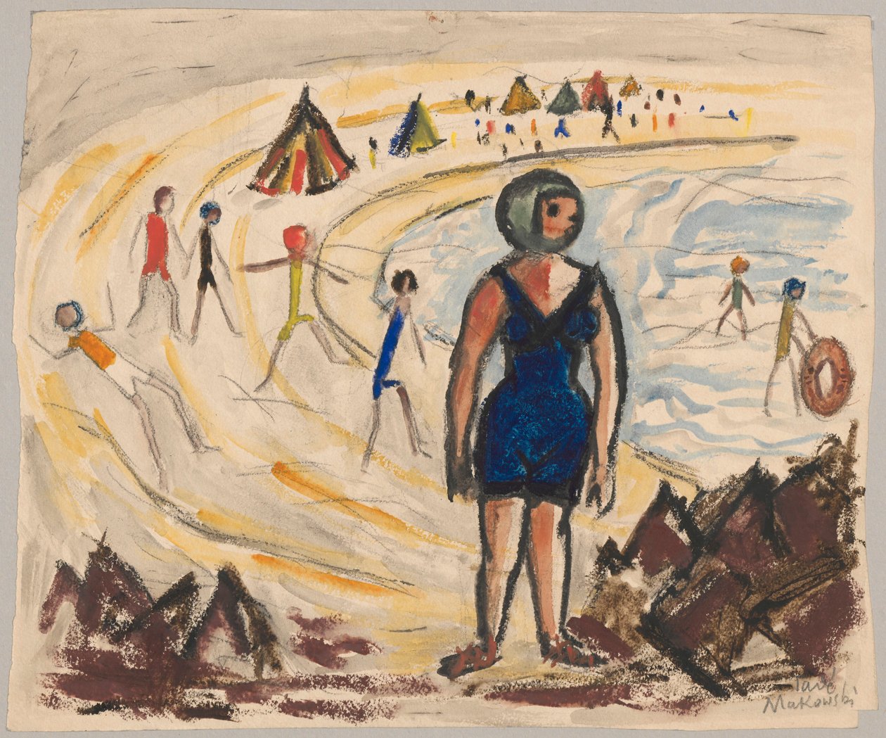 Plage - Tadeusz Makowski