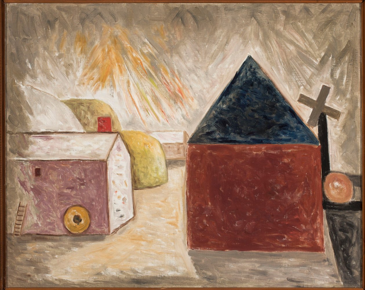 Cour sous le soleil - Tadeusz Makowski