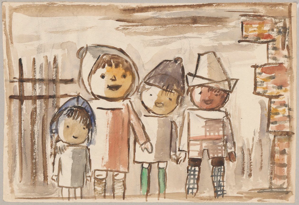 Enfants riant - Tadeusz Makowski