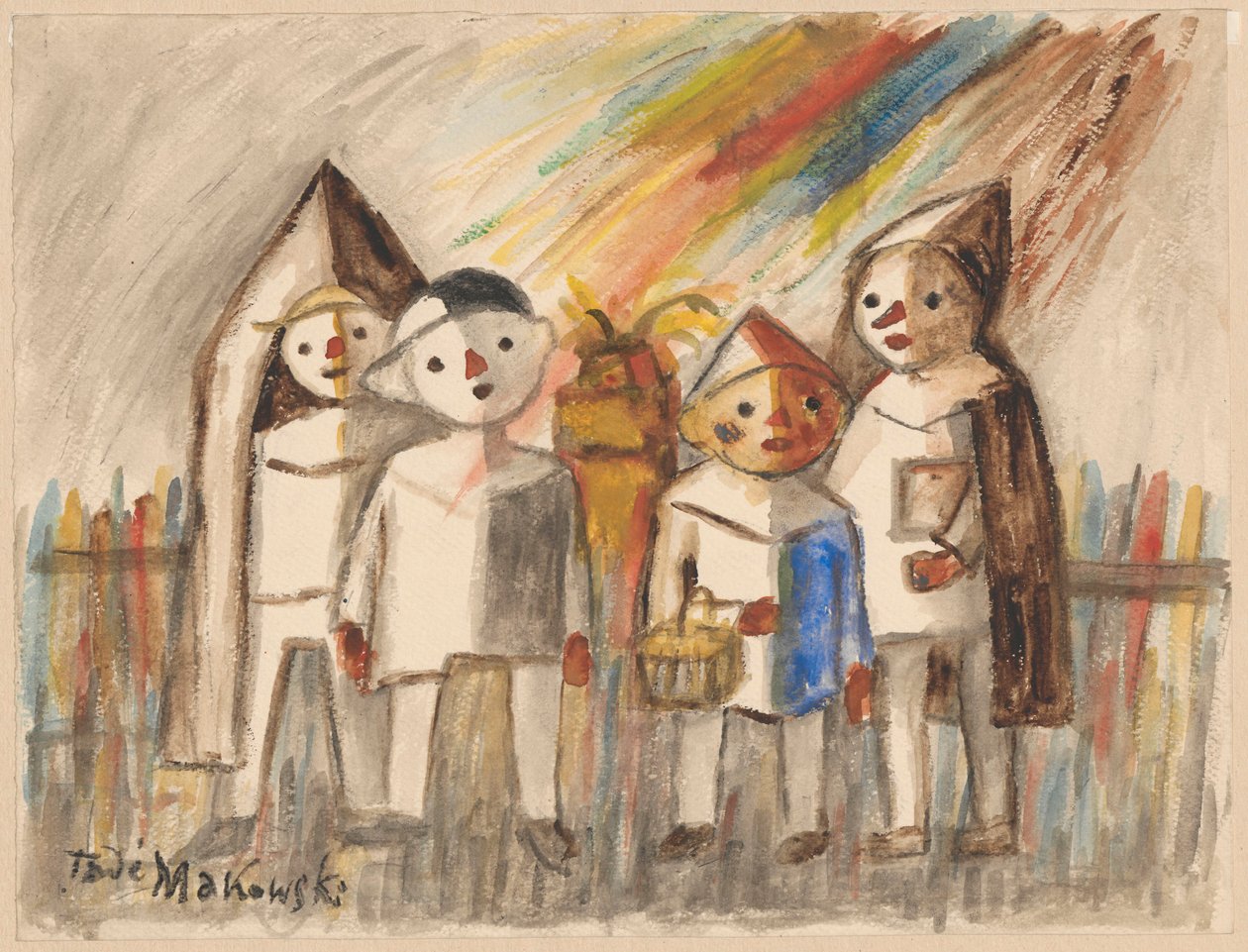 Dans les rayons du soleil - Tadeusz Makowski
