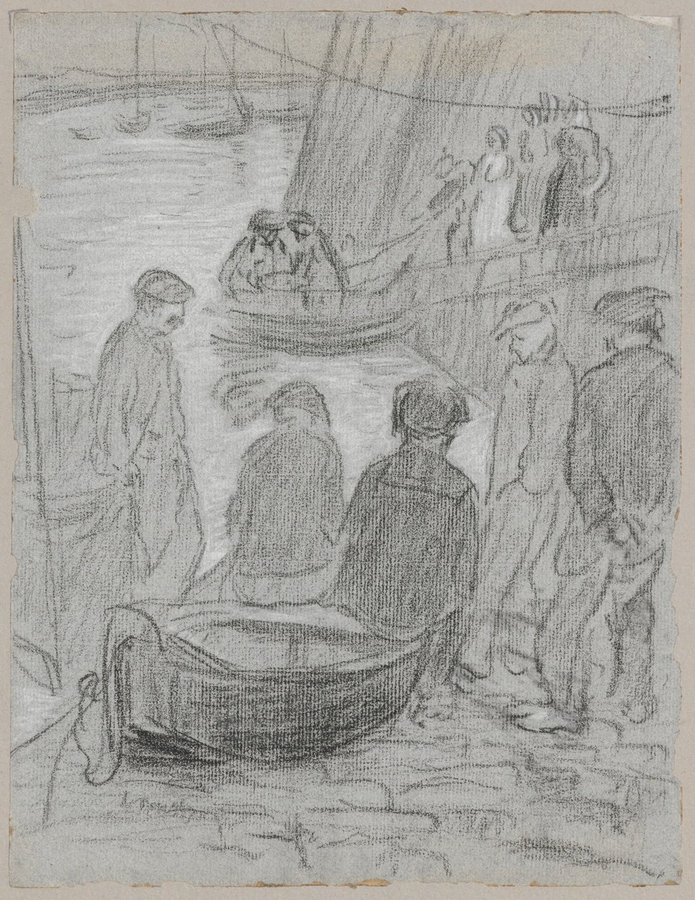 Dans le port de pêche - Tadeusz Makowski