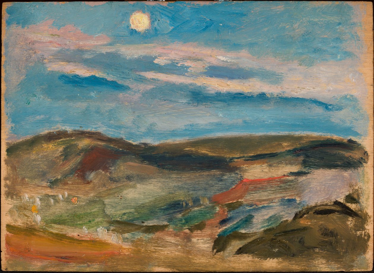 Colline éclairée par la lune - Tadeusz Makowski