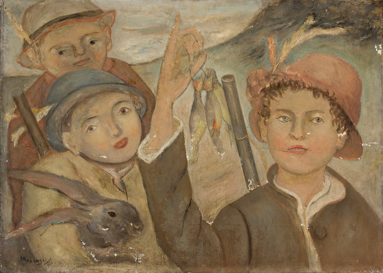 Jouer à la chasse - Tadeusz Makowski