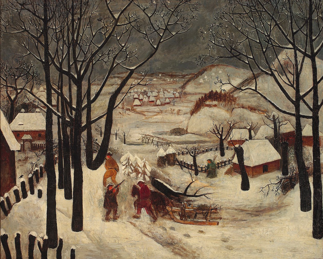 Hiver - Tadeusz Makowski