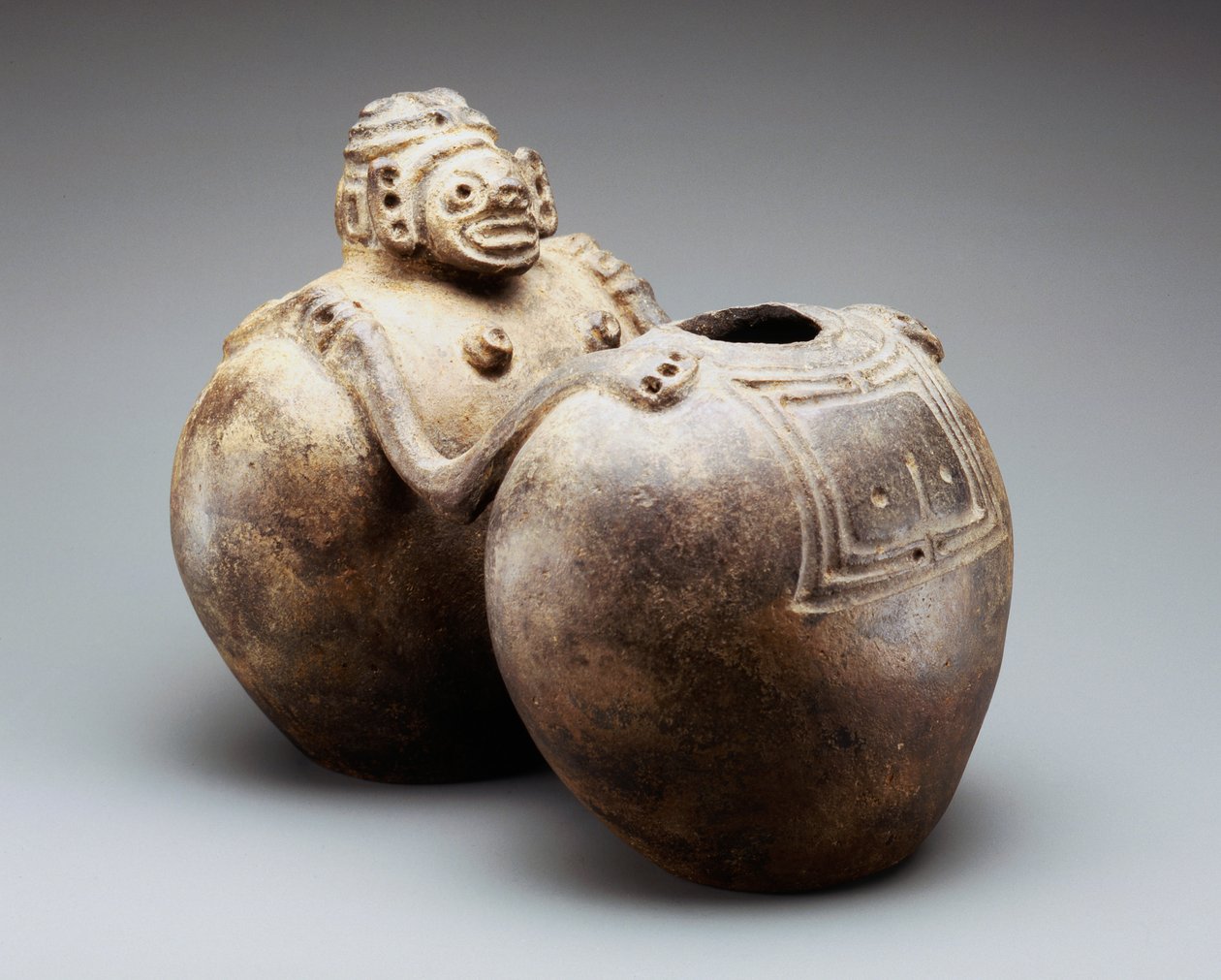 Vase à double effigie - Taino Culture