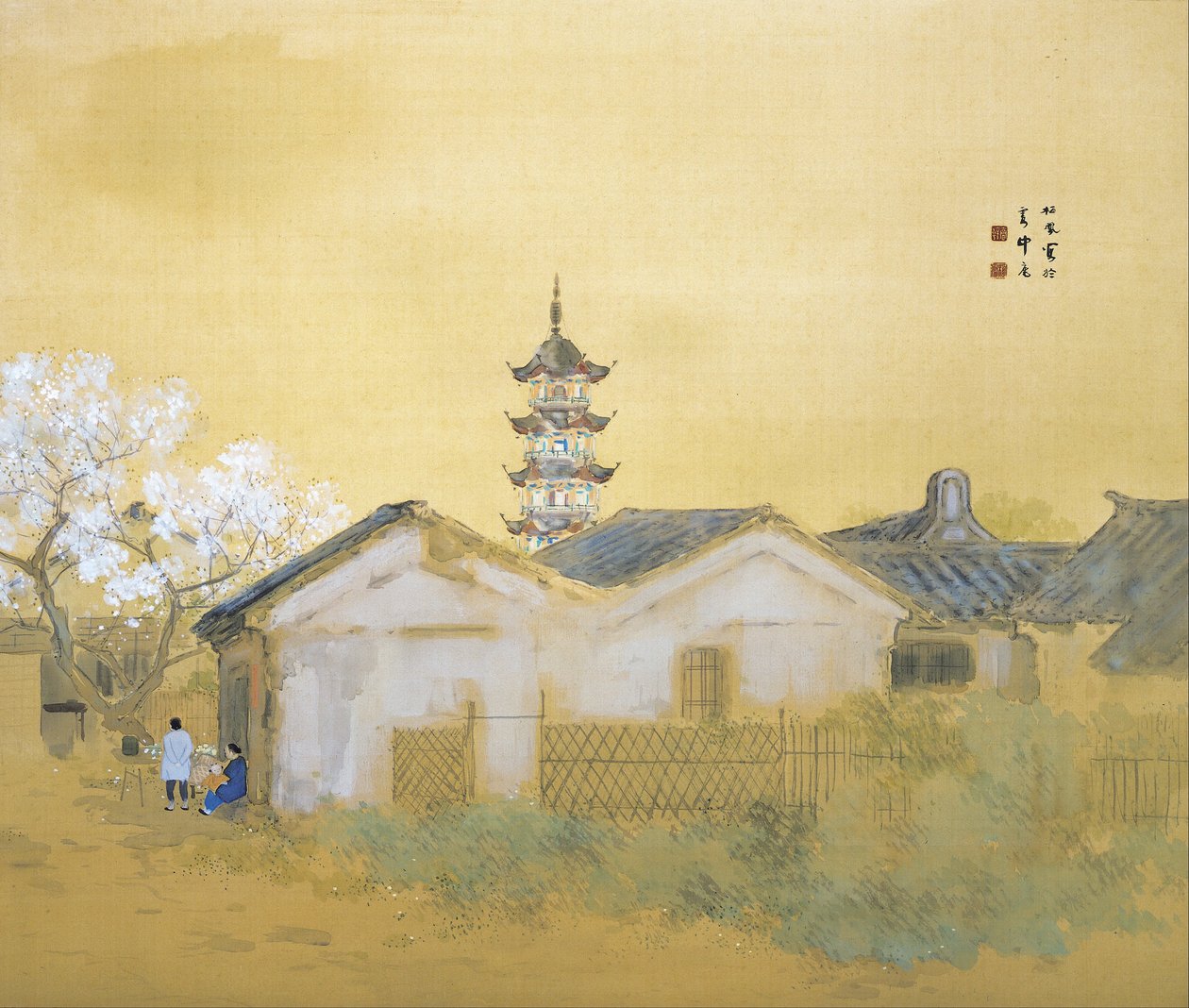 Printemps calme à Jiangnan - Takeuchi Seiho