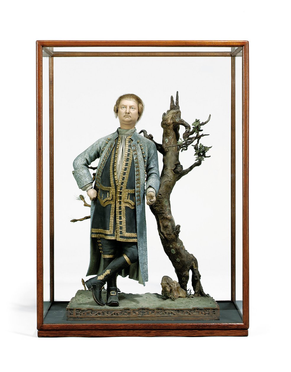 Figure en argile peinte traditionnellement identifiée comme David Garrick, vers 1770 - Tan Che Qua Tan Che Qua