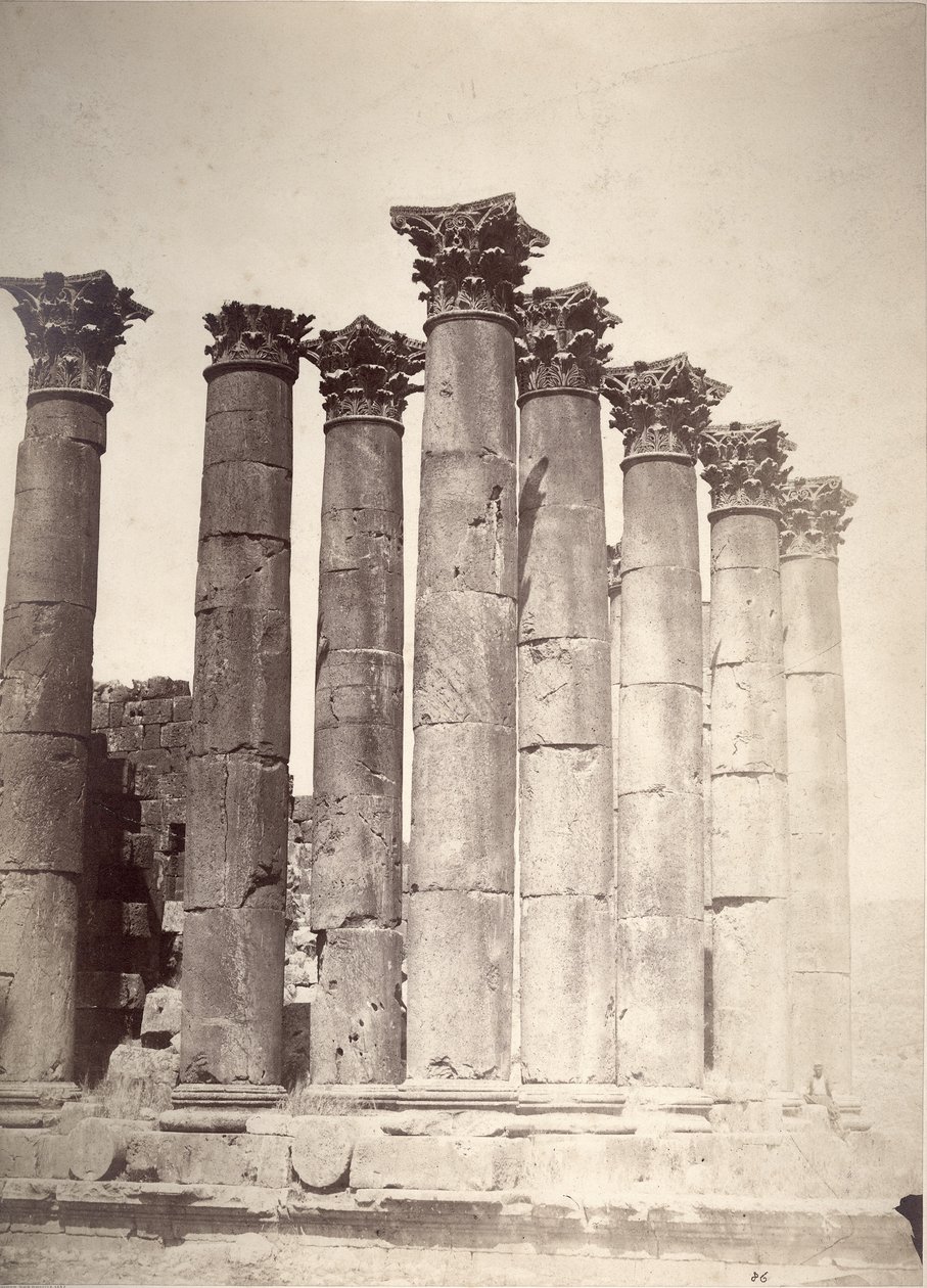 Temple du Soleil, Jerash, 1875 - Tancrede Dumas