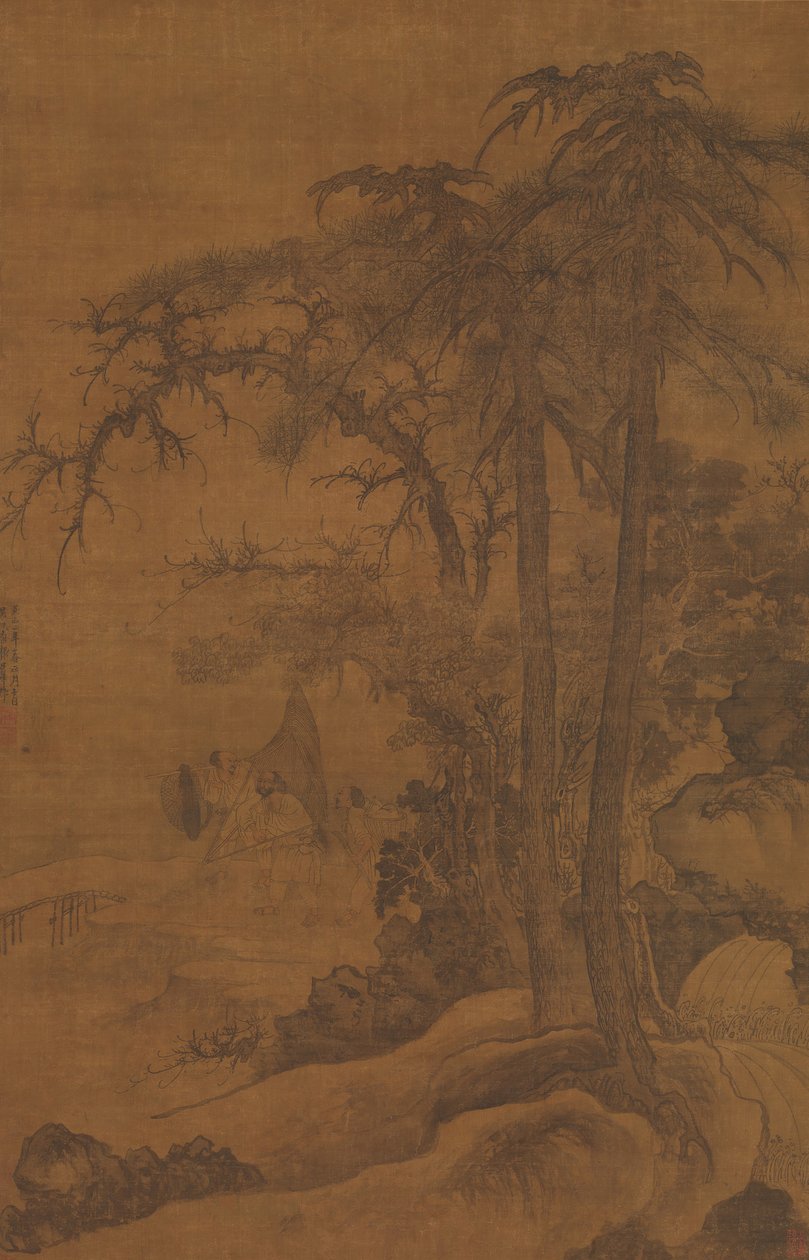 Pêcheurs de retour, daté de 1342 - Tang Di