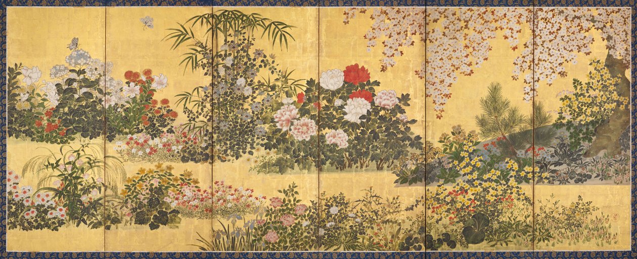 Fleurs et papillons - Tawaraya Sotatsu