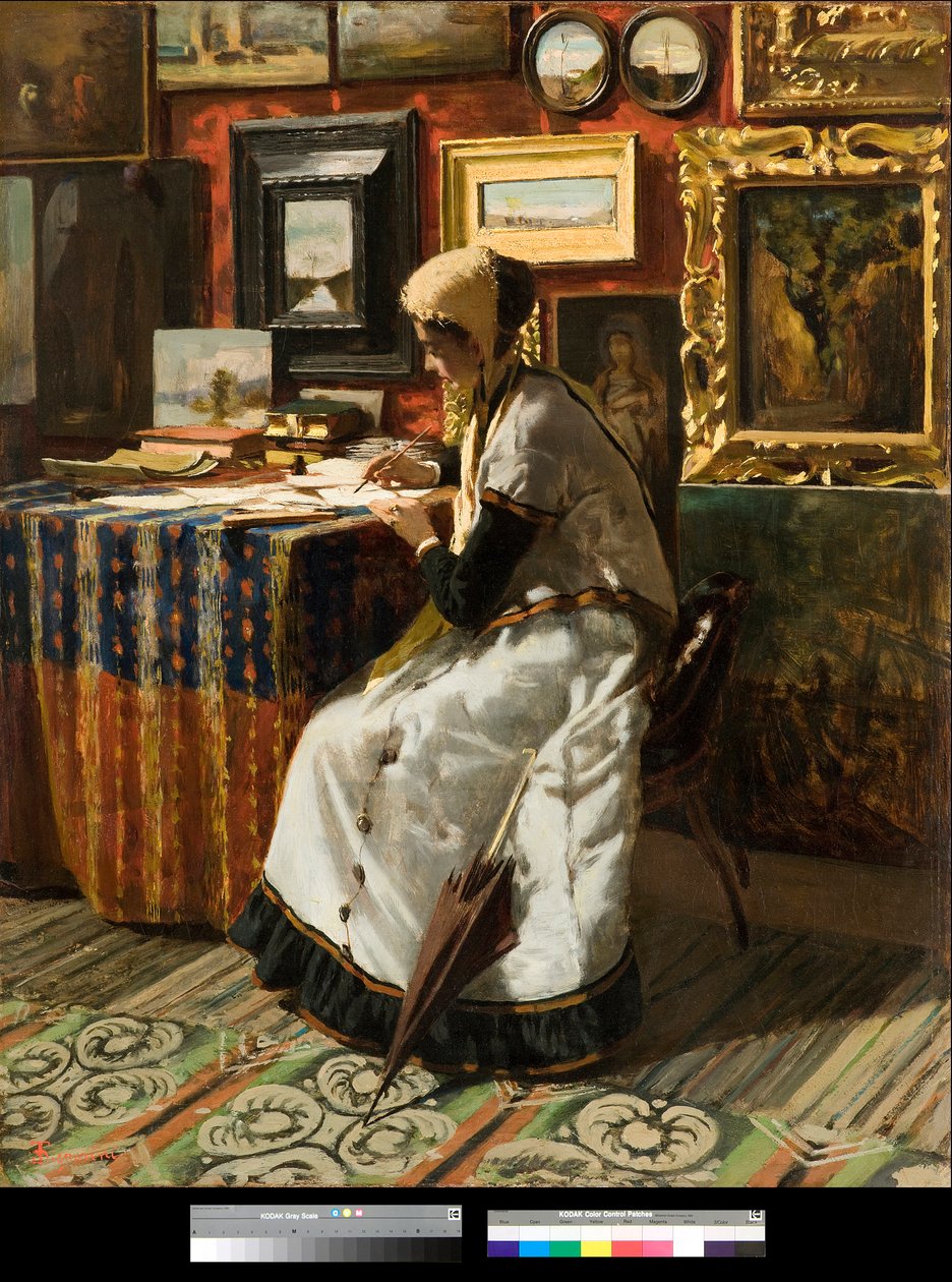 Ne peut pas attendre ou la lettre - Telemaco Signorini