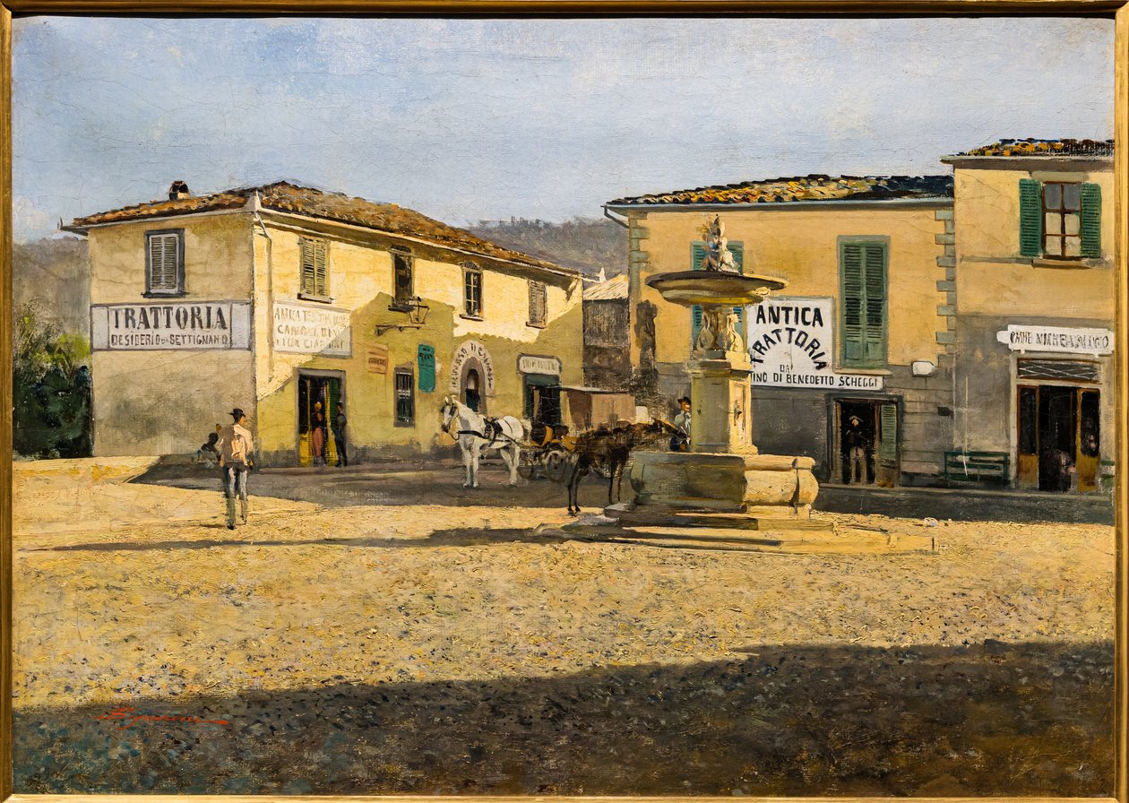 Place à Settignano, vers 1861 - Telemaco Signorini