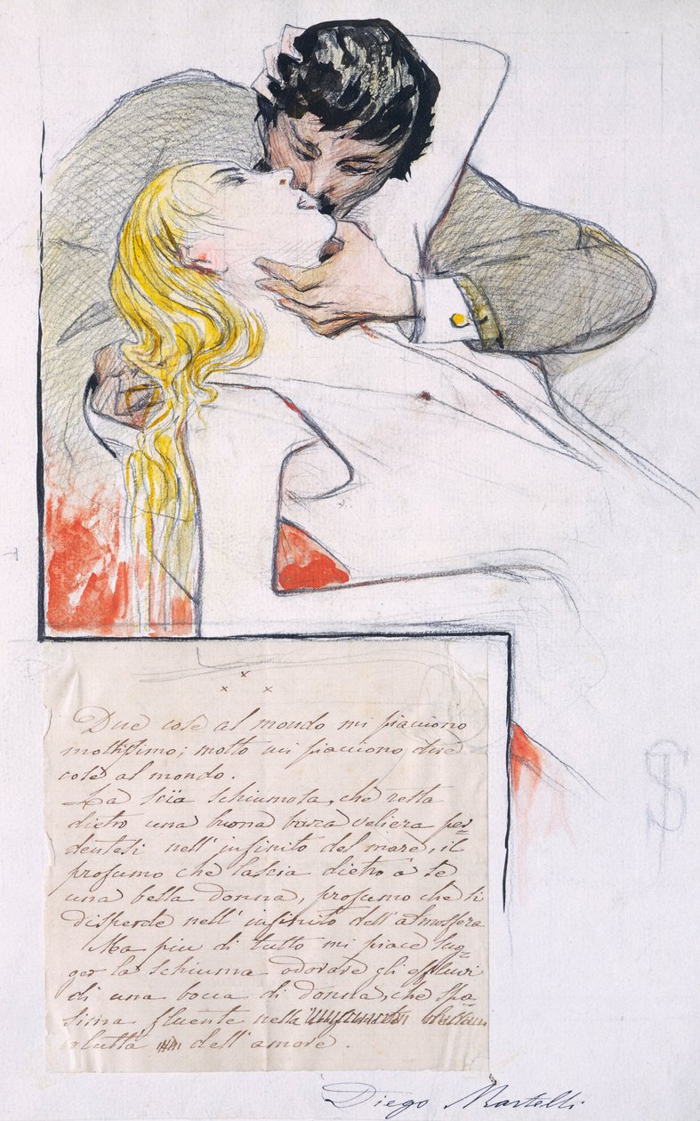 Le Baiser - Telemaco Signorini