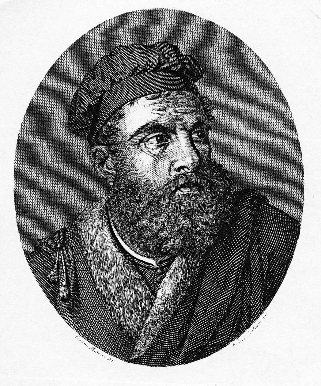 Marco Polo, gravure réalisée par Felice Zuliani - Teodoro Matteini