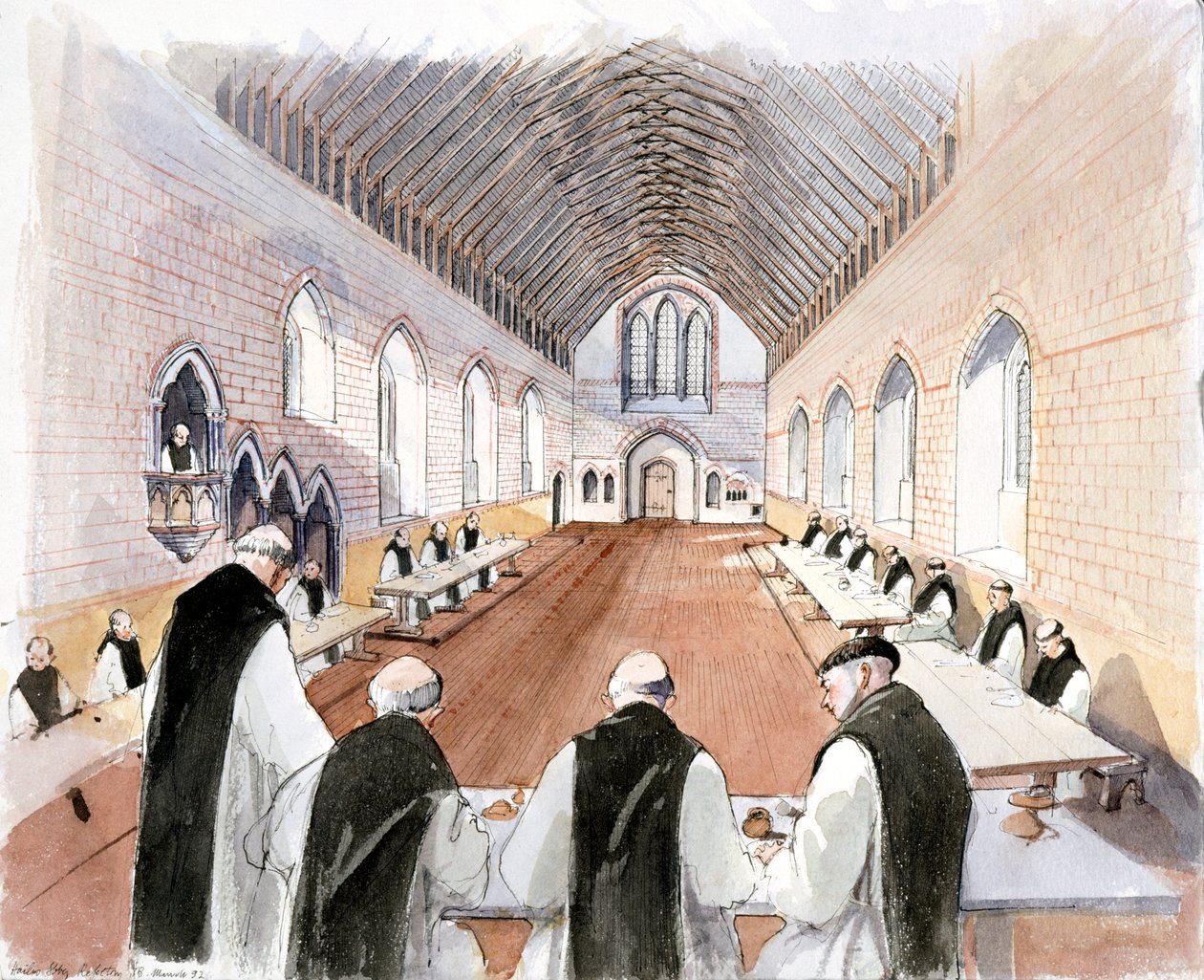 Abbaye de Hailes | Terry Ball | Estampe d'art