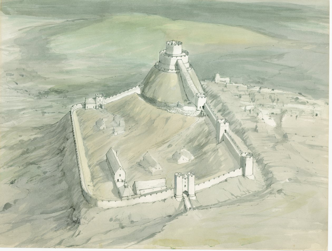 Château de Launceston, Weston Road, Launceston, Cornouailles - Terry Ball