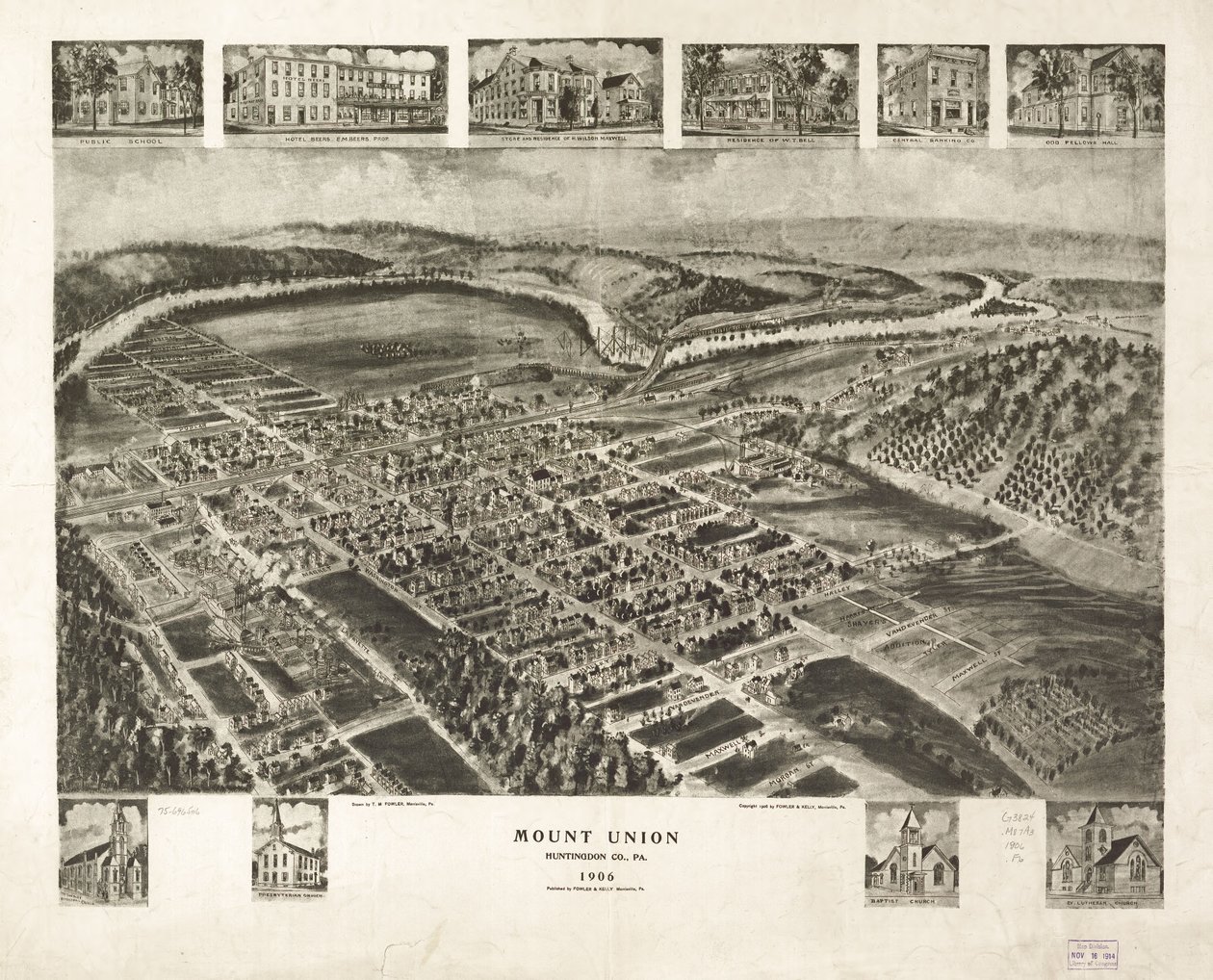 Mount Union, Huntingdon Co. - Thaddeus Mortimer Fowler