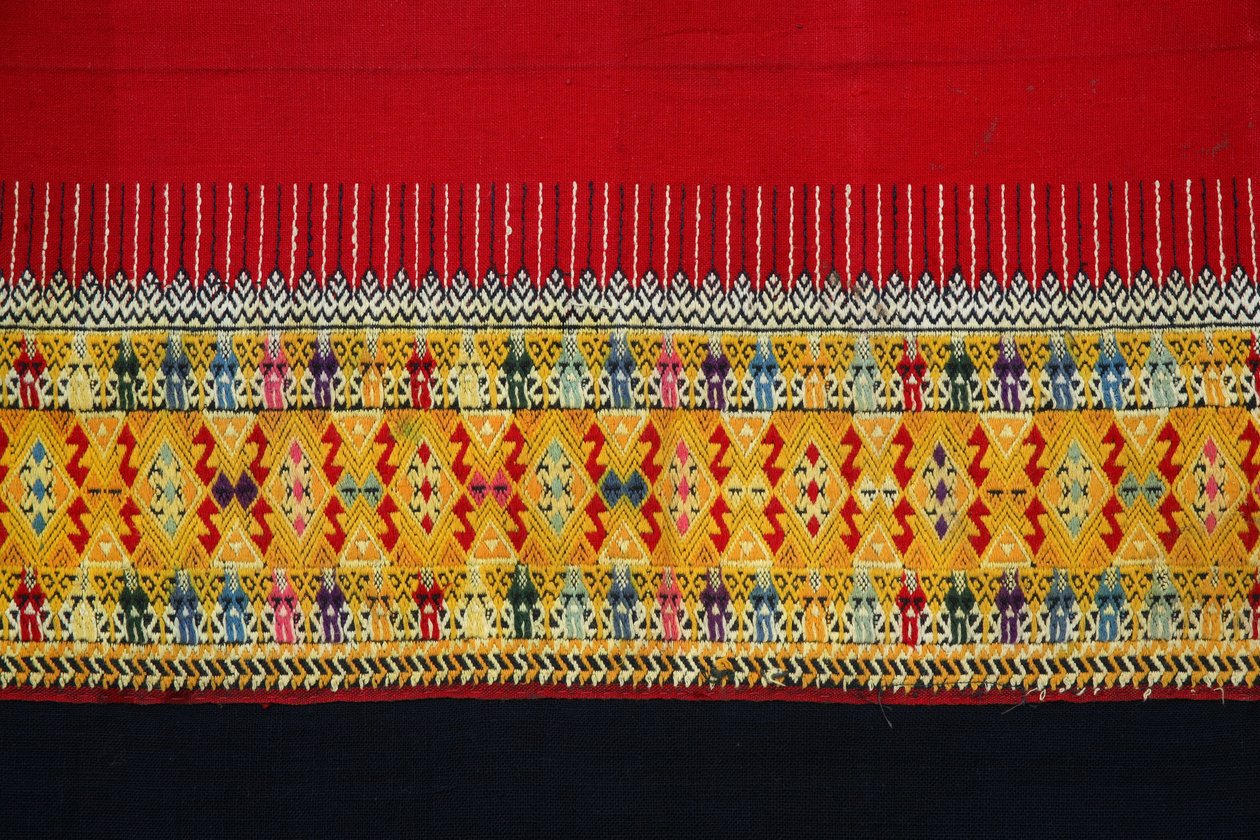 Tissu à motif à double crochet, Chom Thong, Chiang Mai, Thaïlande - Thai School