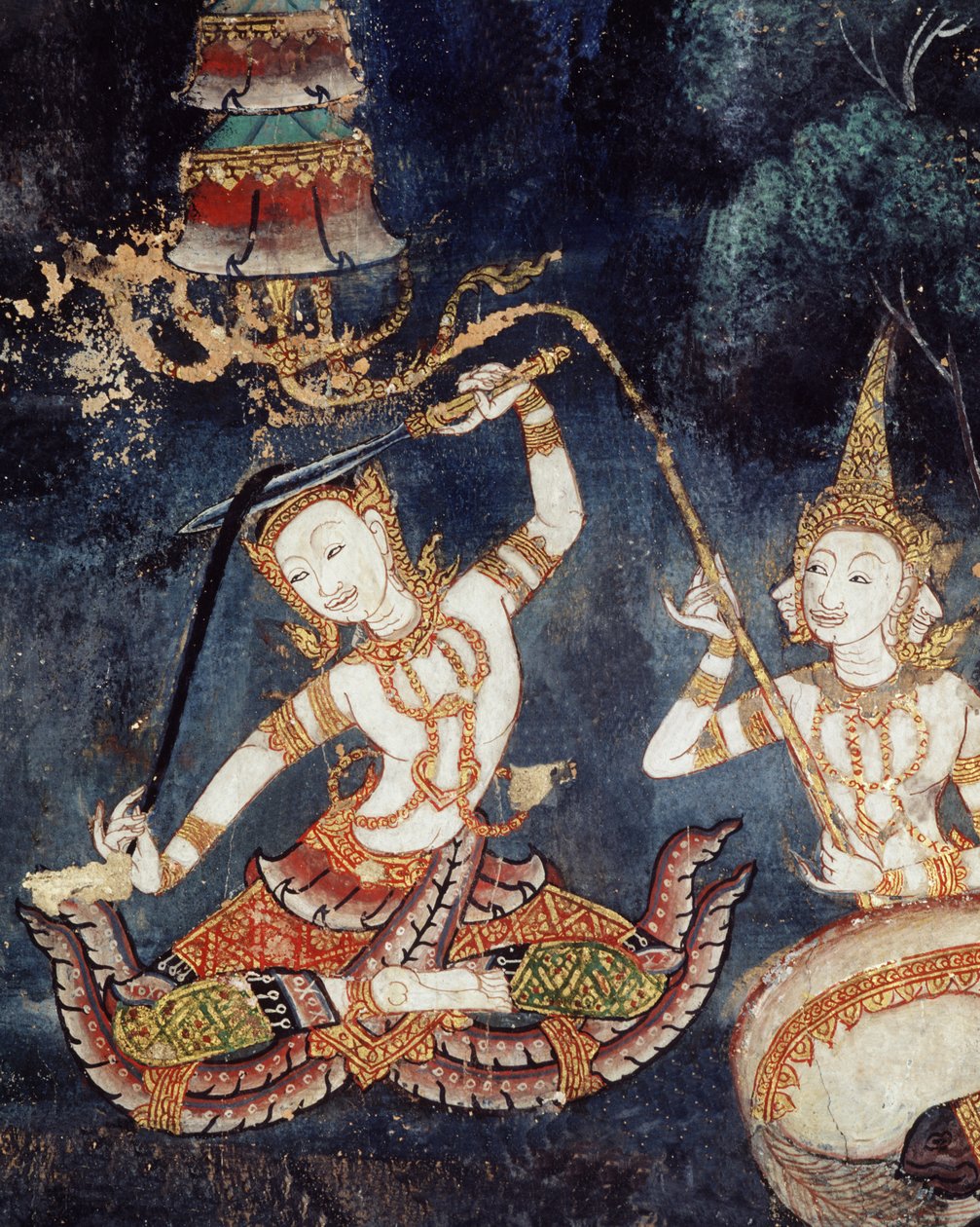 Siddhartha se coupant les cheveux - Thai School
