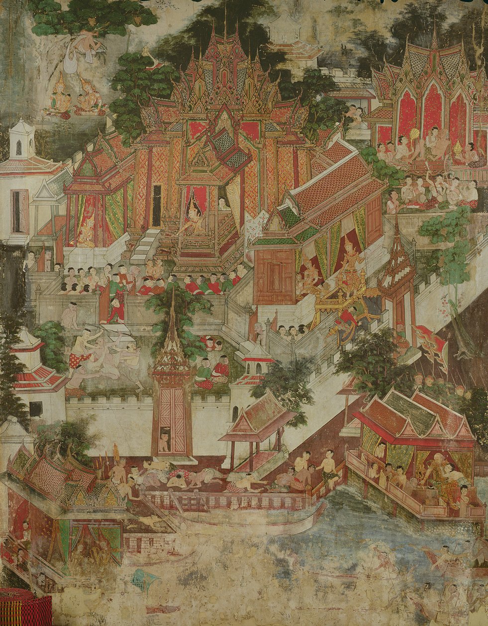 Vessantara Jataka, Wat Suwannaram, Thonburi, 1831 - Thai School