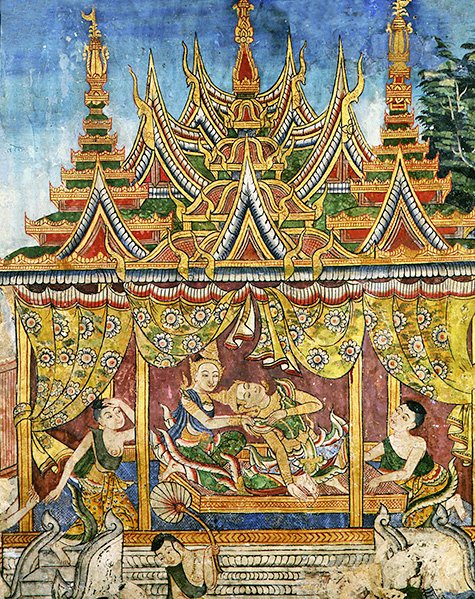 Wiharn Laikarn, épisode du Jataka Sang Thong - Thai School
