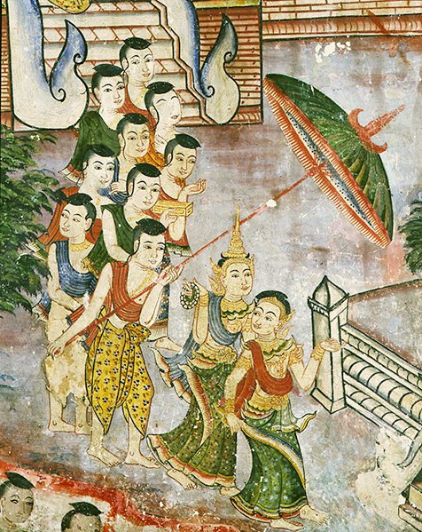 Wiharn Laikarn, épisode du Jataka Sang Thong - Thai School