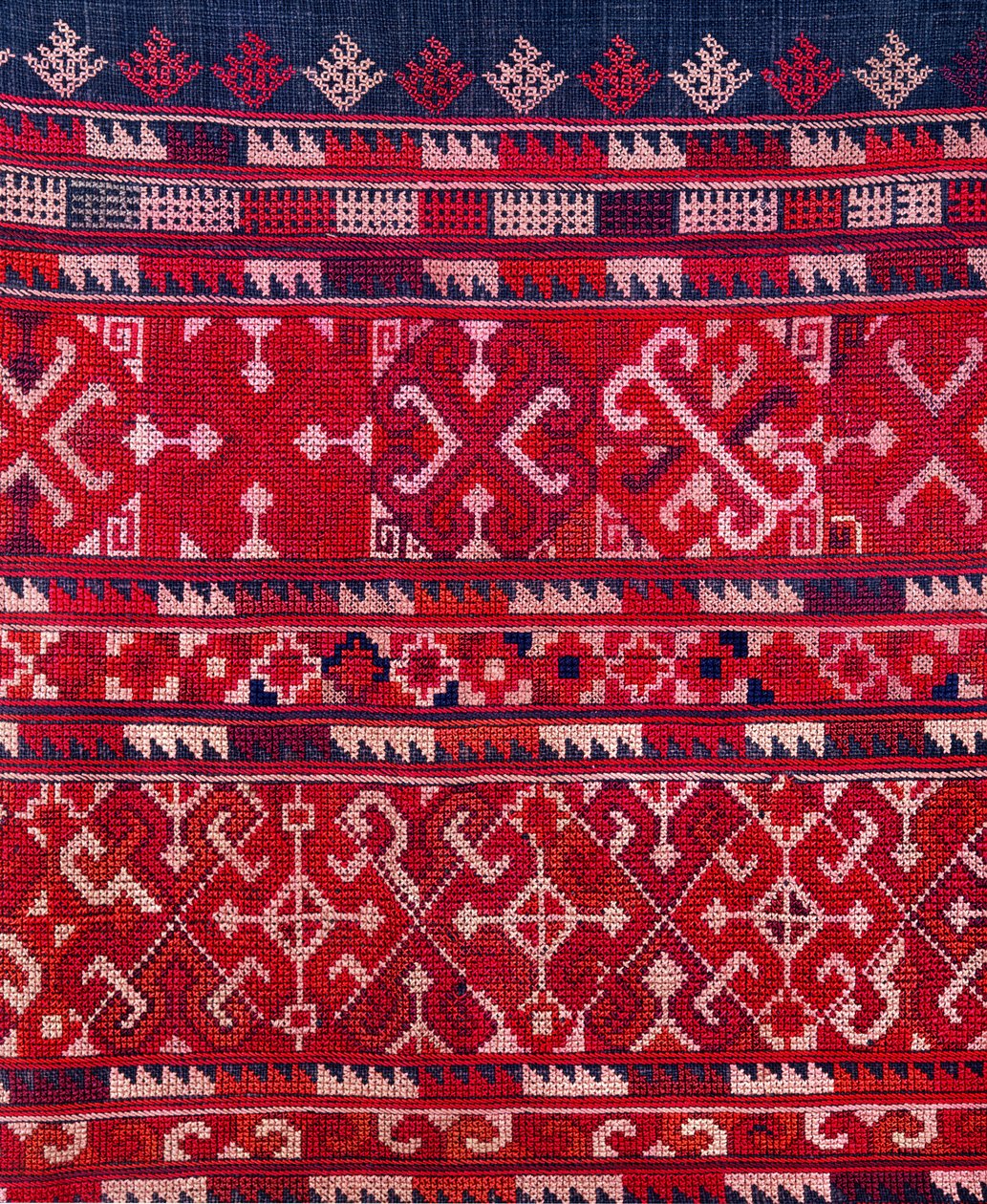 Tissu de la tribu Yao, nord de la Thaïlande - Thai School