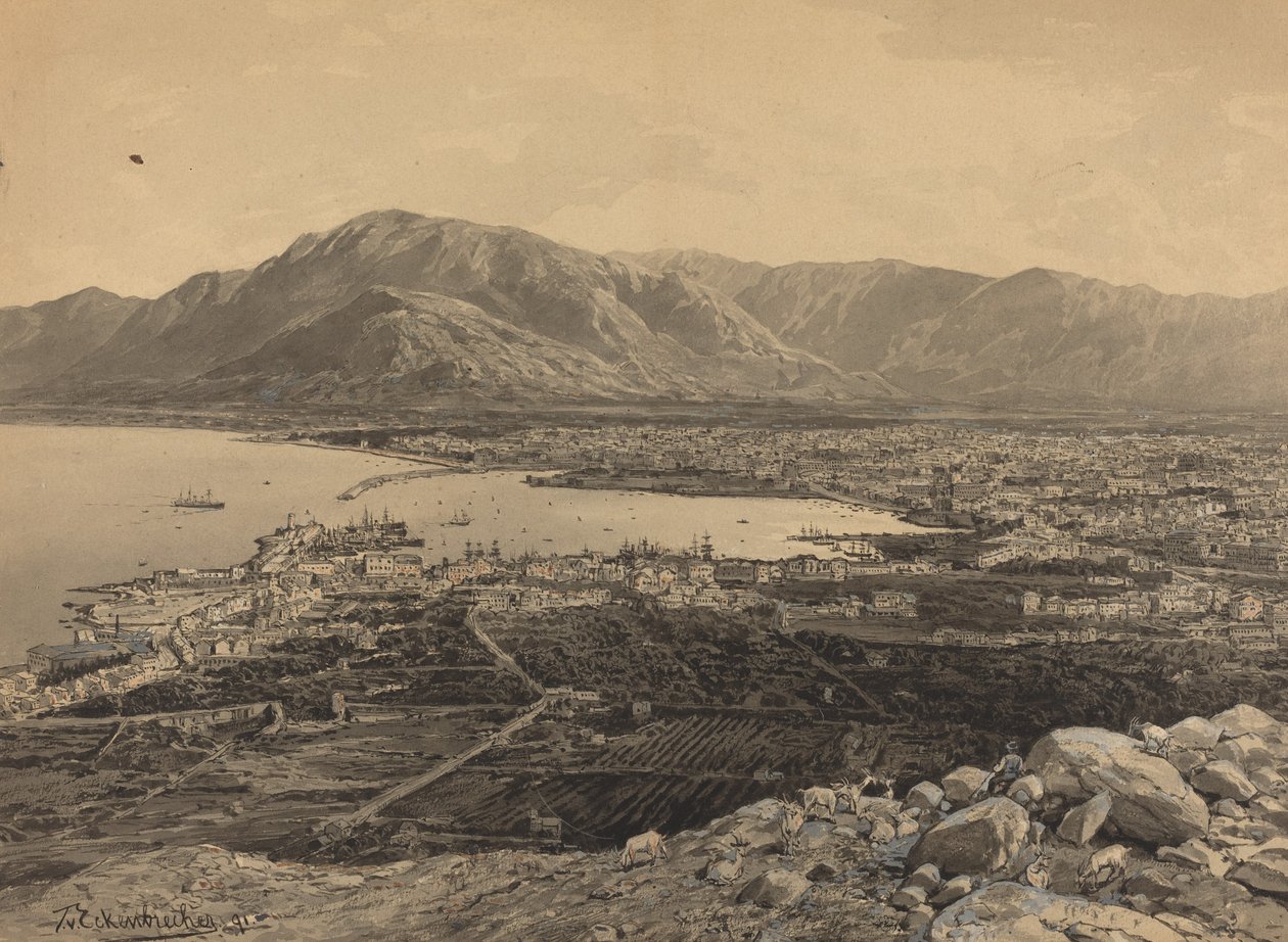 Le port du Pirée, 1891 - Themistocles von Eckenbrecher