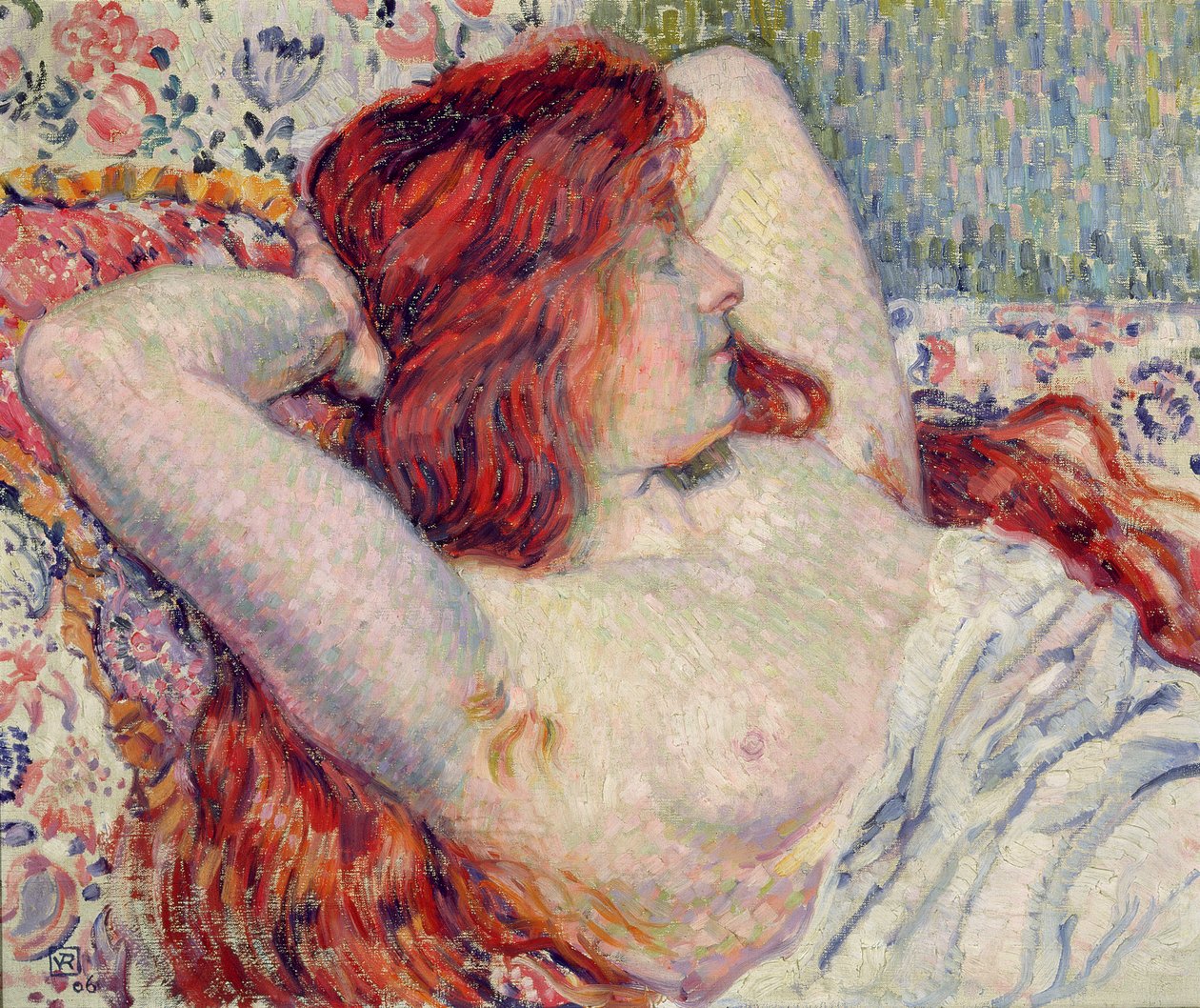 Femme aux cheveux rouges, 1906 - Théo van Rysselberghe