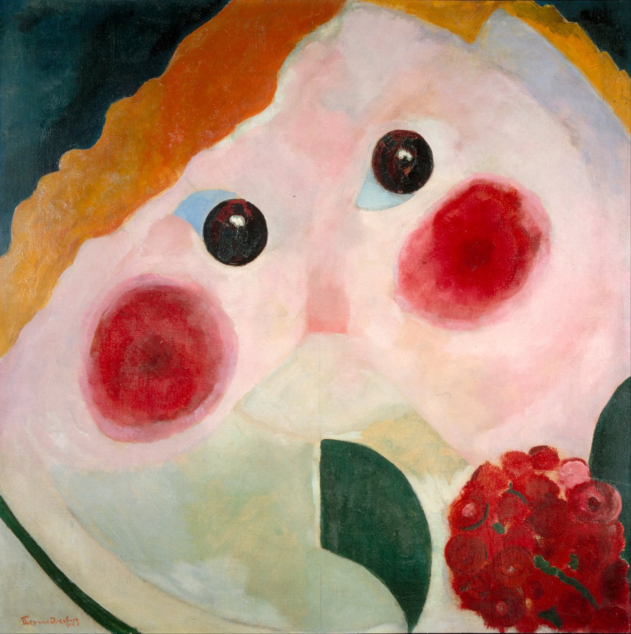 Fille avec des renoncules - Theo van Doesburg