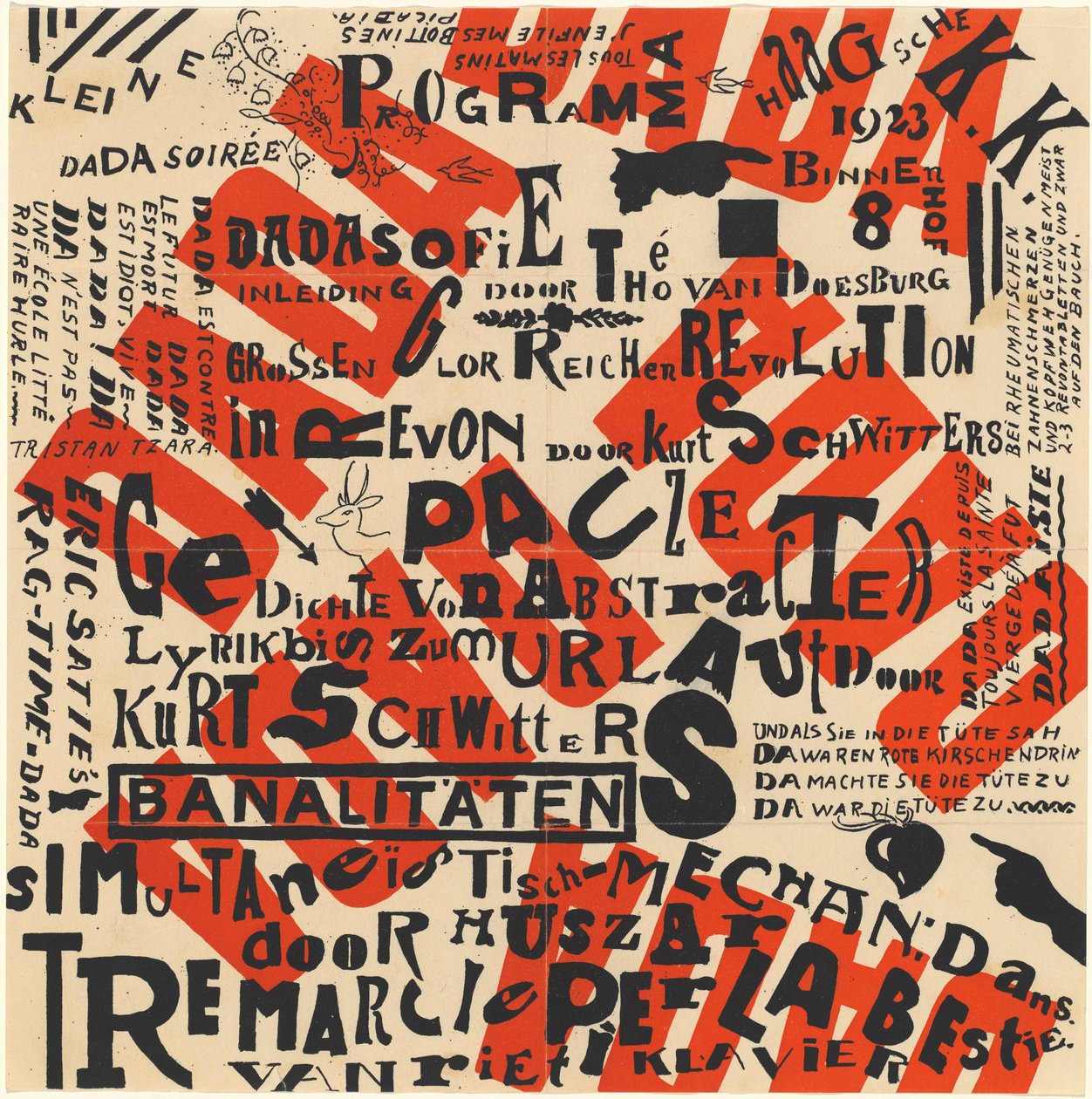 Petite soirée Dada - Theo van Doesburg and Kurt Schwitters
