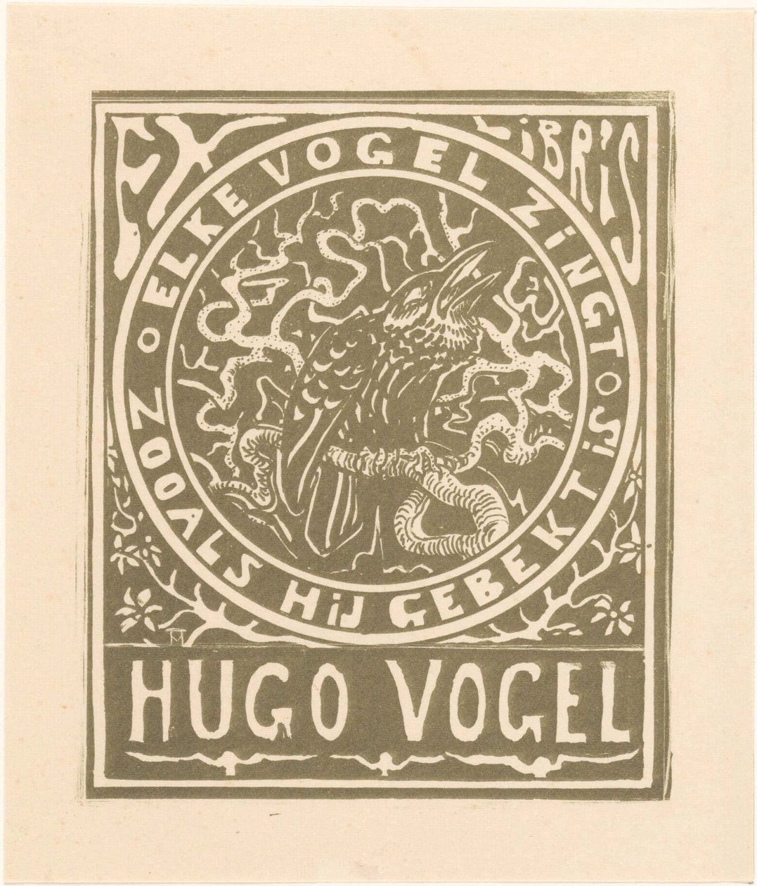 Ex libris de Hugo Vogel - Theo van Hoytema