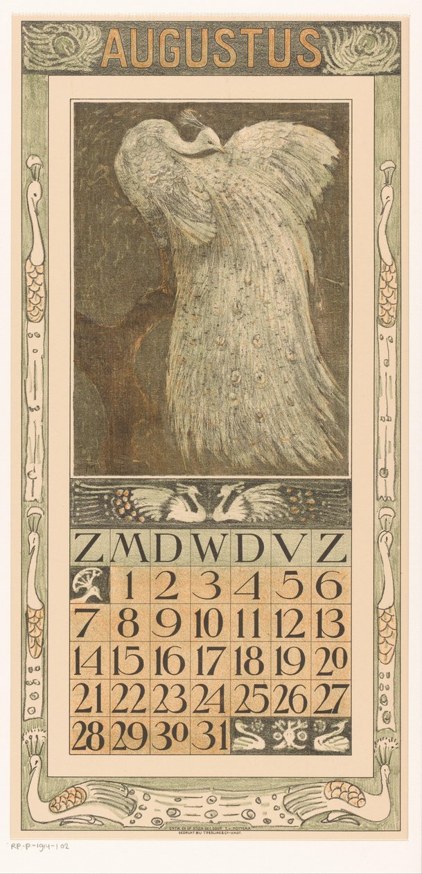 Feuille de calendrier d
