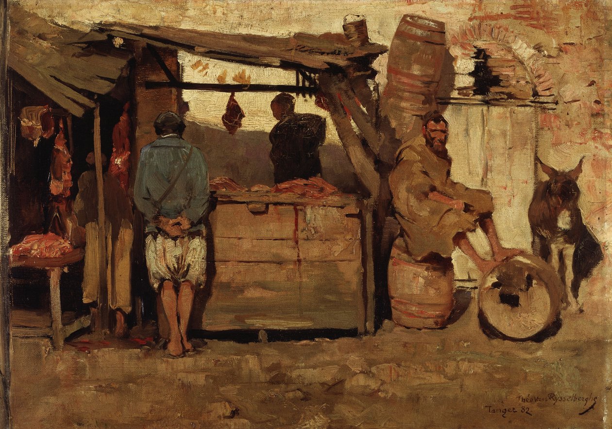 Boucherie à Tanger - Theo van Rysselberghe