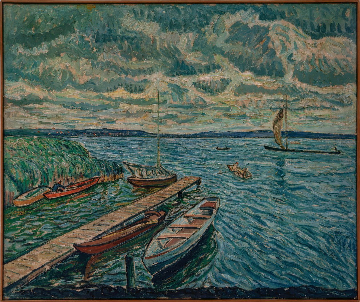 Barques sur le Schwielowsee - Theo von Brockhusen