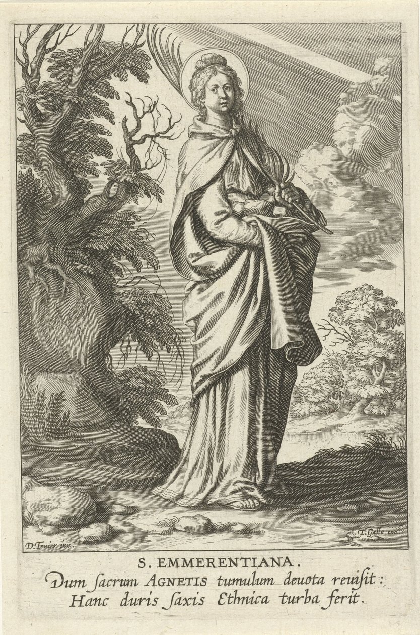 Sainte Emerentiana de Rome - Theodoor Galle