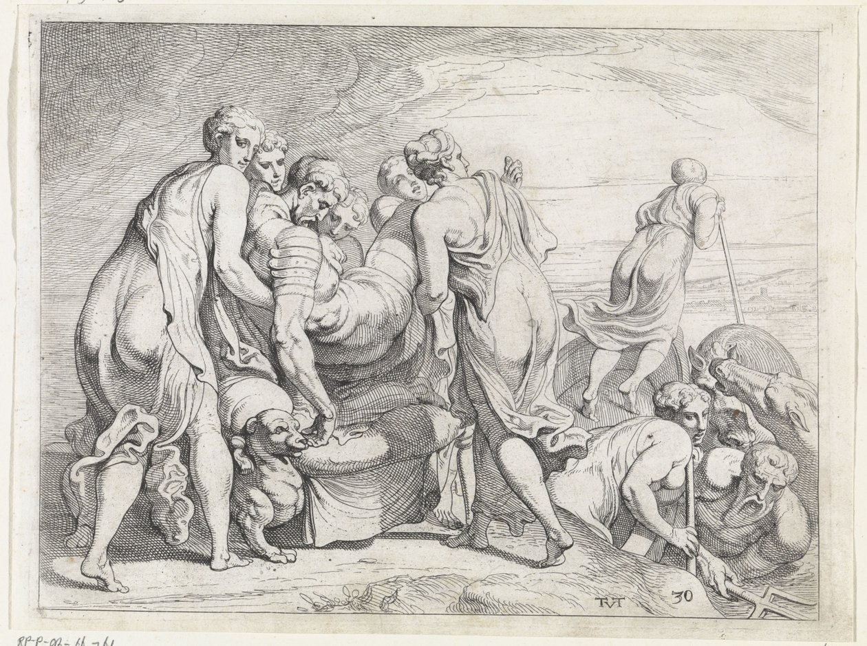Les Phéaciens amènent le dormeur Ulysse à Ithaque - Theodoor van Thulden