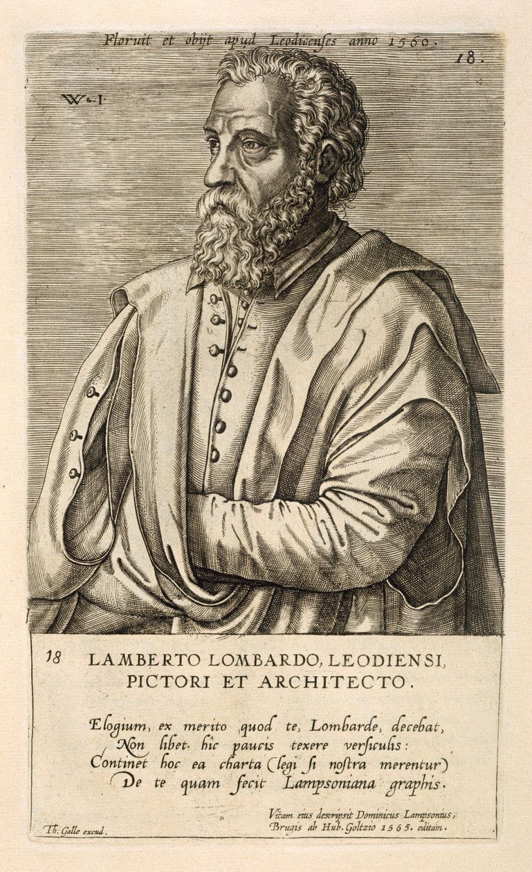 Portrait de Lambert Lombard - Theodor Galle