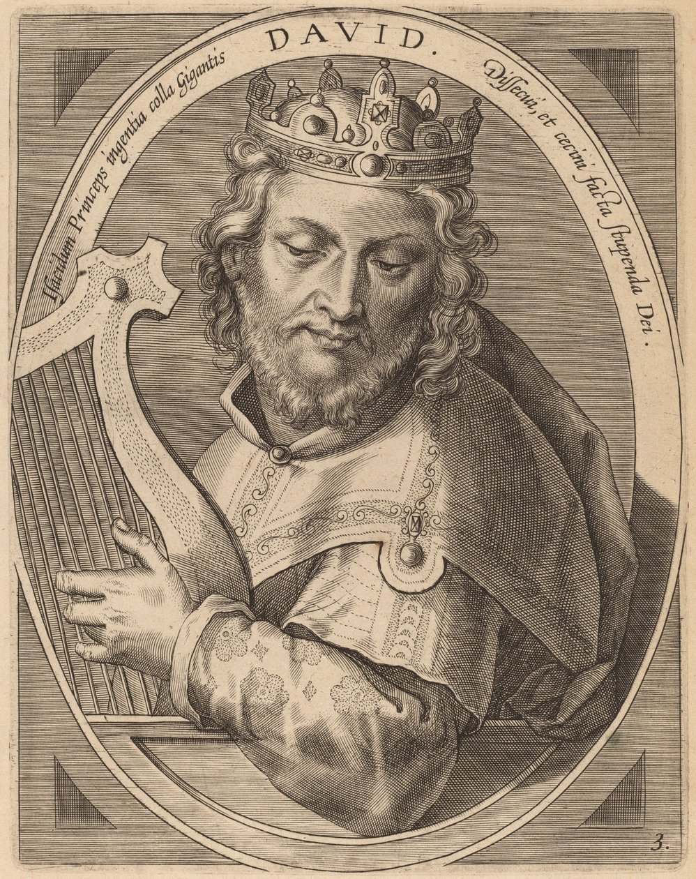 David - Theodor Galle after Jan van der Straet