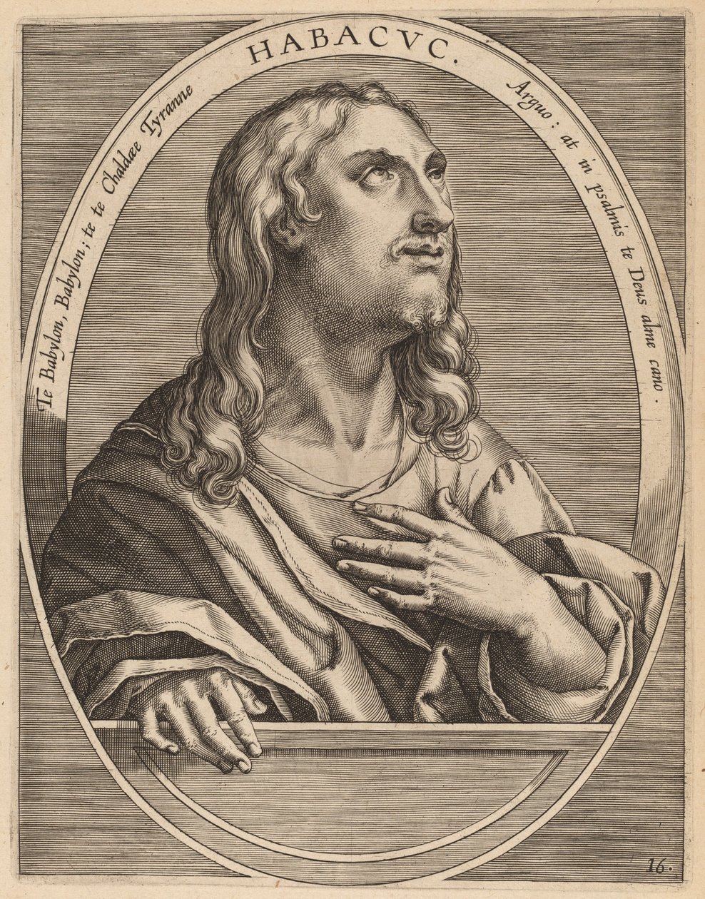 Habacuc - Theodor Galle after Jan van der Straet