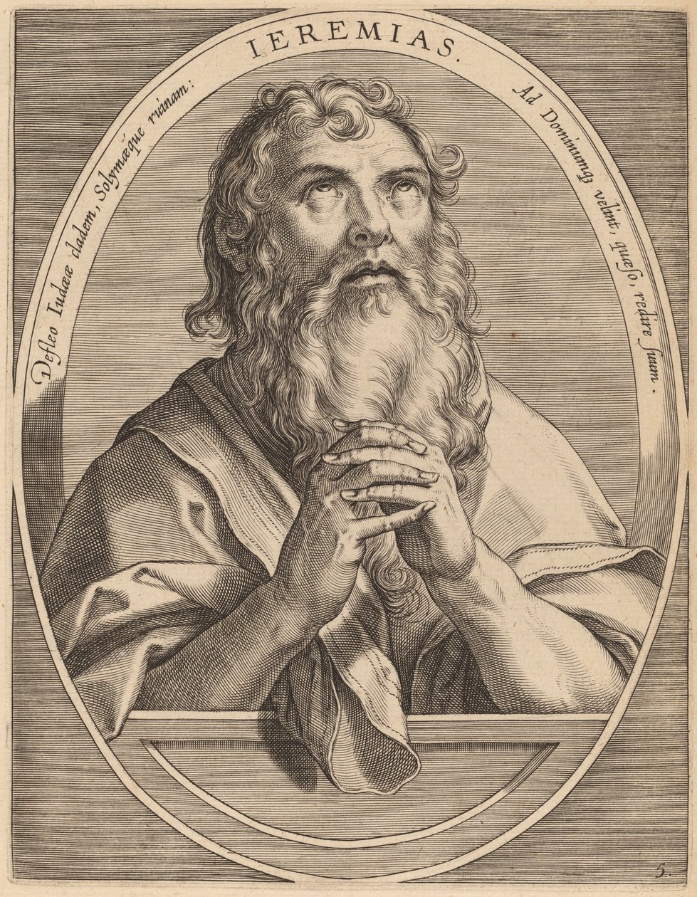 Jérémie - Theodor Galle after Jan van der Straet