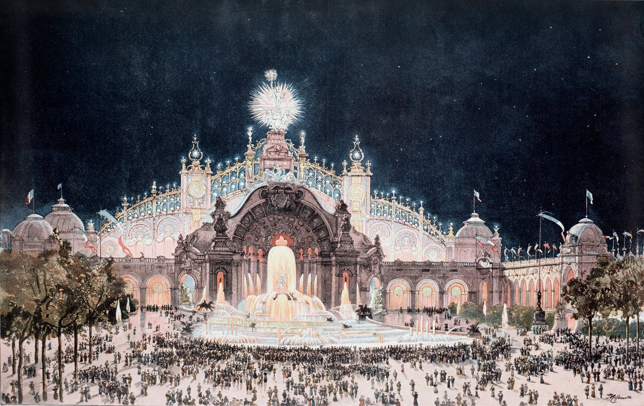 Exposition universelle, vue du palais de l