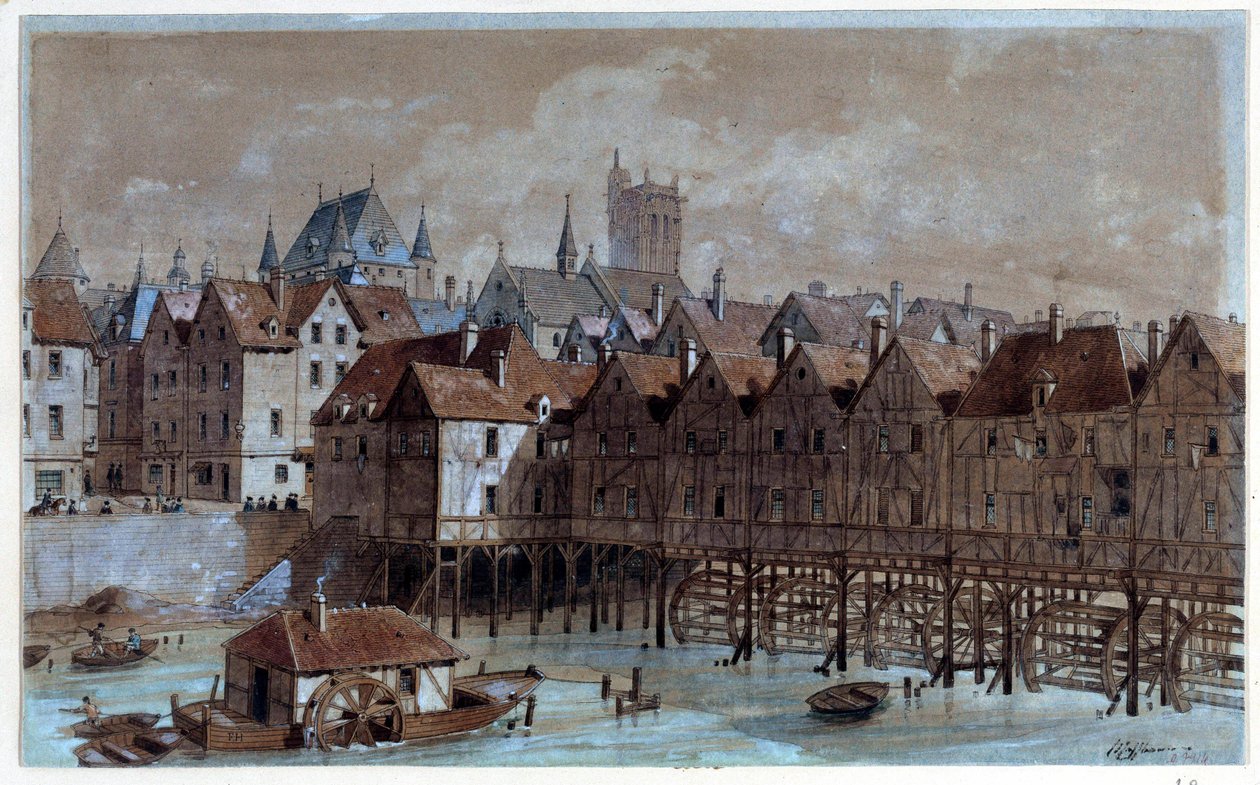 Vue du pont des Meuniers - Theodor Josef Hubert Hoffbauer