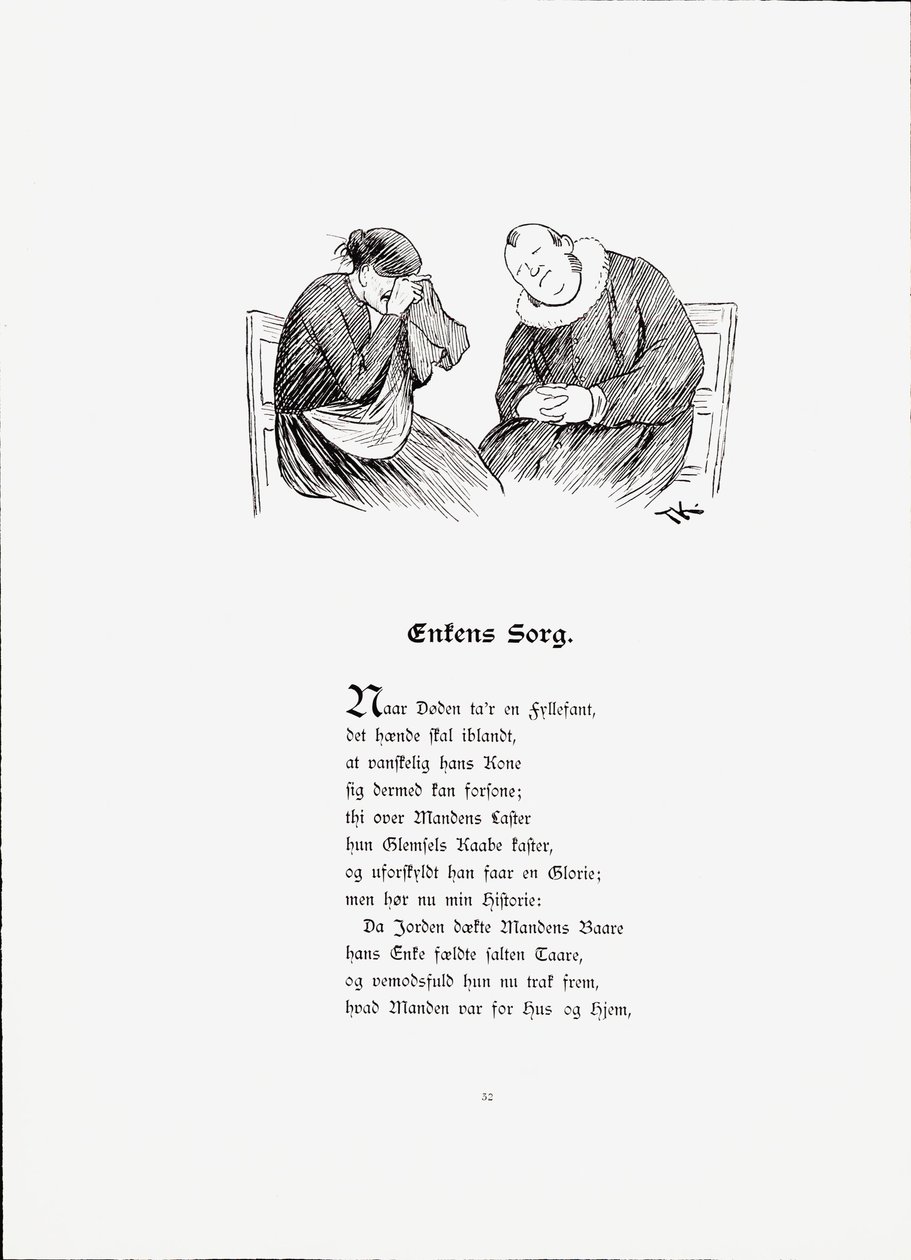 Illustration du livre Historier par Munthe, Peter et publié par Dybwad (no, 1896) - Theodor Kittelsen