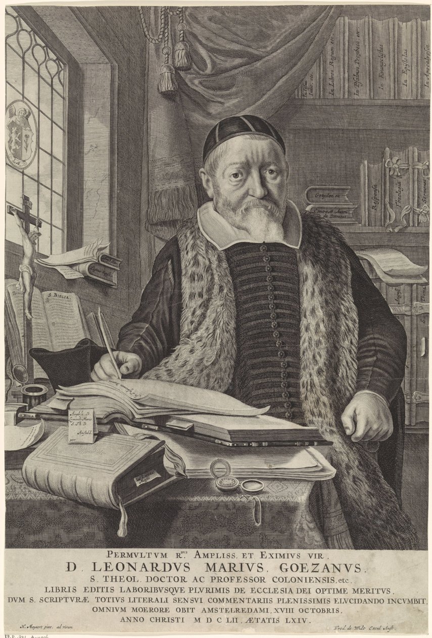 Portrait de Leonard Marius van der Goes dans un cabinet d