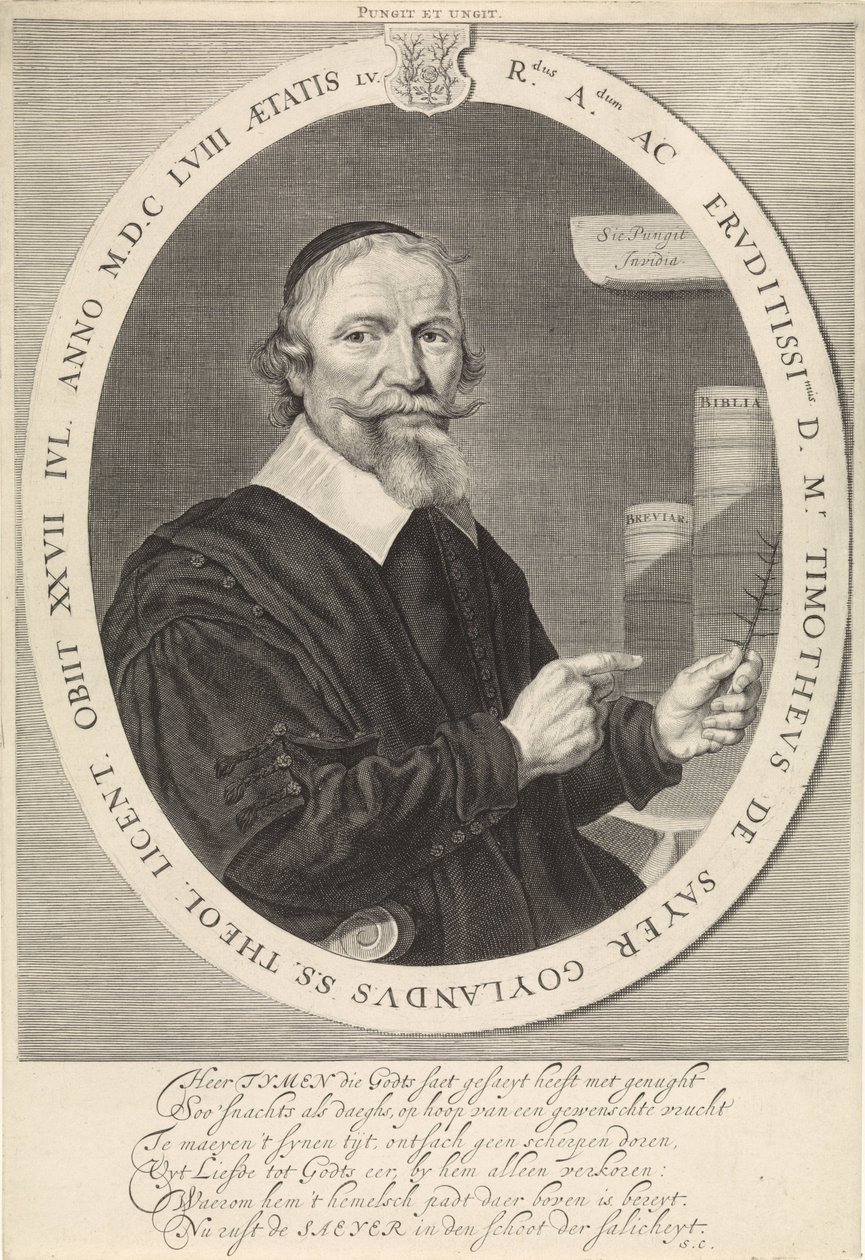 Portrait de Timotheus de Sayer - Theodor Matham